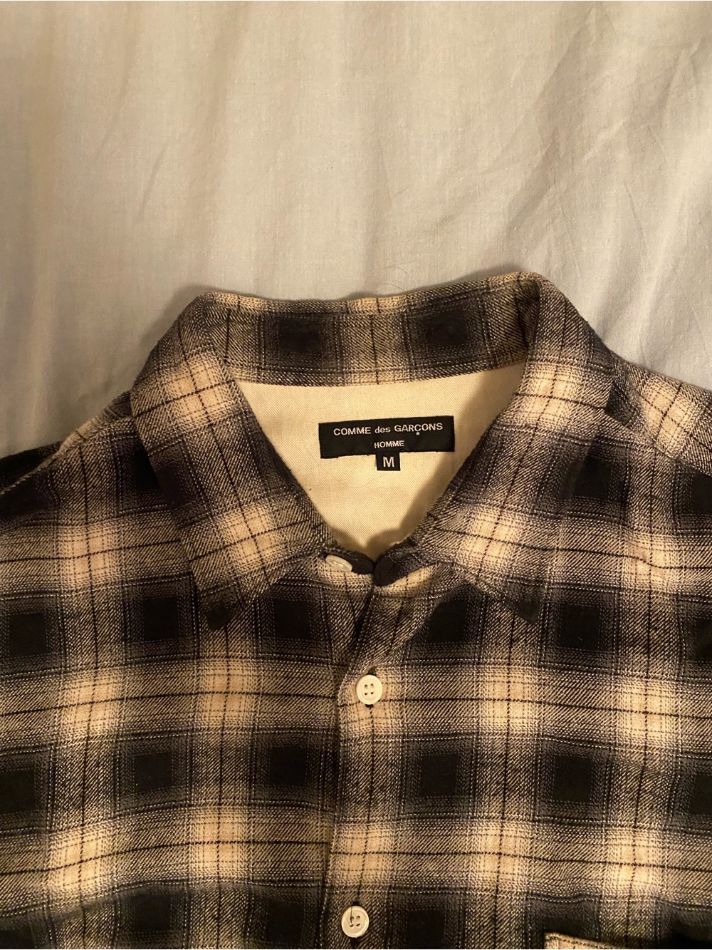 Comme des Garcons Homme Plaid Button-Up Shirt